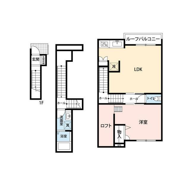 由比ヶ浜BASE D号室 間取り