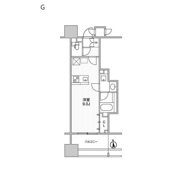 TOPAZ本厚木 1007号室 間取り