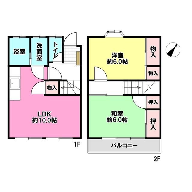 コーポ太平台 4号室 間取り