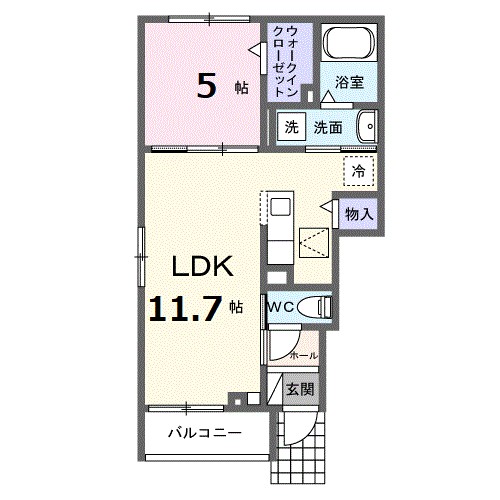 戸塚町アパート 101号室 間取り