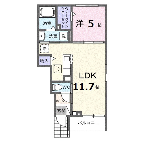 戸塚町アパート 102号室 間取り