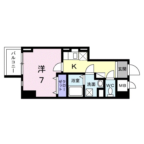 スアヴィス平塚八重咲 305号室 間取り