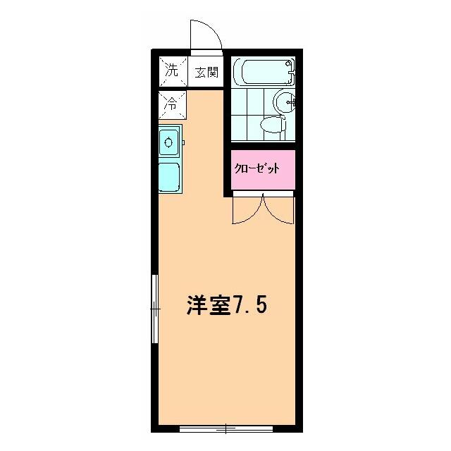 コーポラス林 203号室 間取り