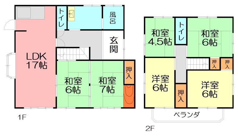 伊勢原石田貸家 間取り