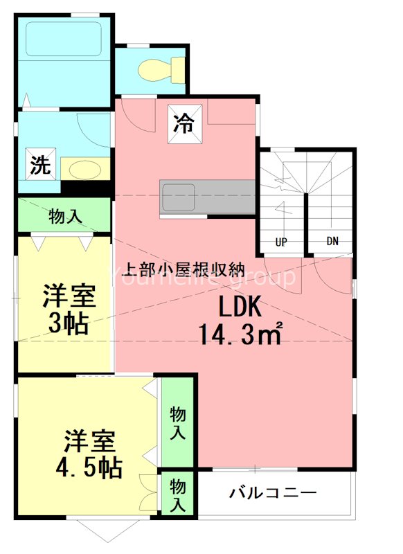 鎌倉材木座住宅 201号室 間取り