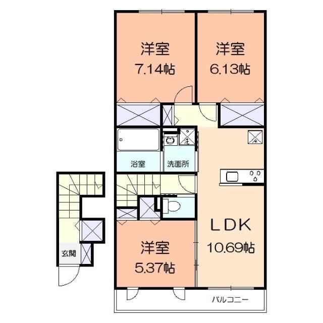 コウヤマキ 201号室 間取り