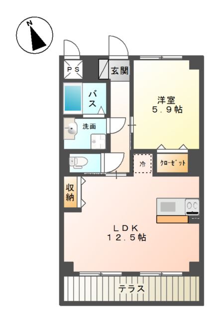 サン　アルチェ　Ａ 間取り
