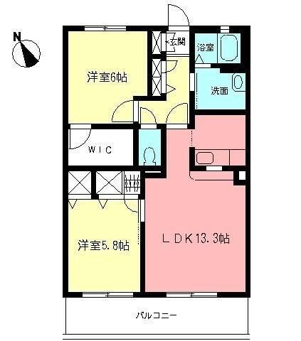 グランバリエ 303号室 間取り