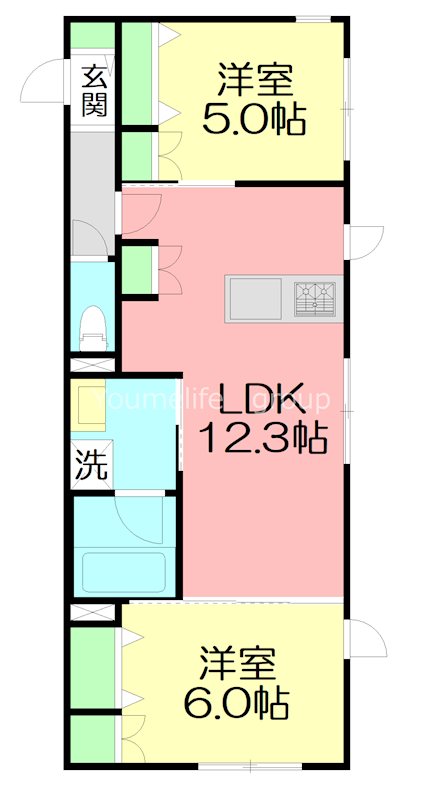 仮）国分南3丁目メゾン 102号室 間取り