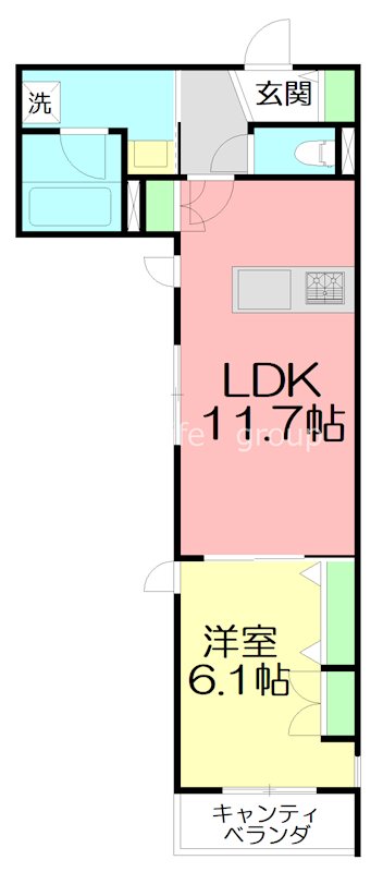 仮）国分南3丁目メゾン 201号室 間取り