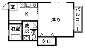 ヴィラ大磯Ⅱ 201号室 間取り