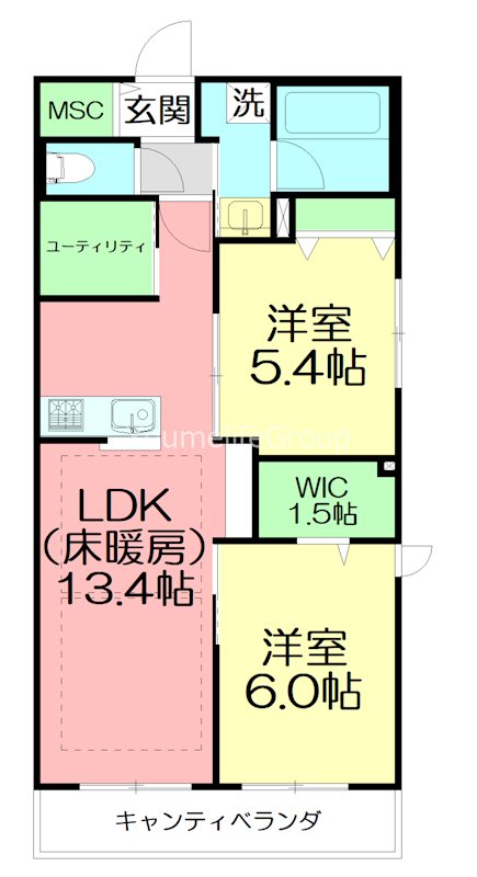 仮）鵠沼桜が岡４丁目メゾン 301号室 間取り