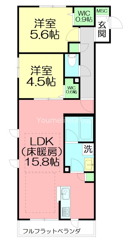 仮）鵠沼桜が岡４丁目メゾン 102号室 間取り