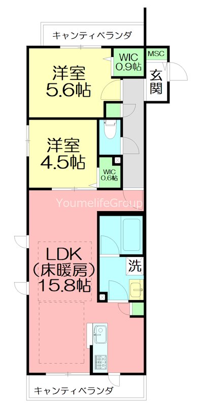 仮）鵠沼桜が岡４丁目メゾン 202号室 間取り