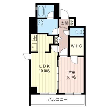 ラフィーネ湘南 406号室 間取り