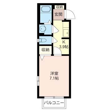 Sunny Park 206号室 間取り