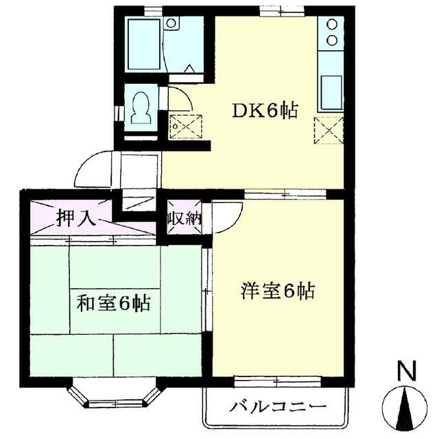 エステート今泉 102号室 間取り