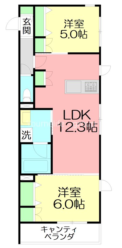 仮）国分南3丁目メゾン 202号室 間取り