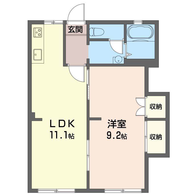 ポート・ヴィレッジ 102号室 間取り