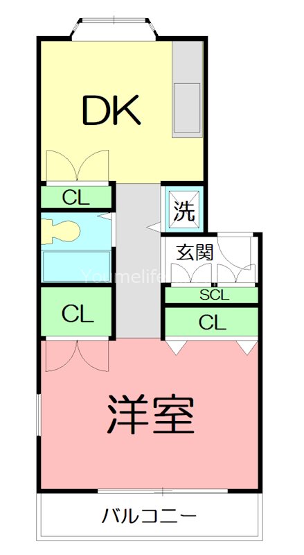 アウローラ大磯 103号室 間取り