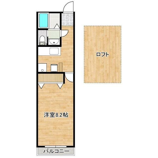 プルメリア湘南 203号室 間取り