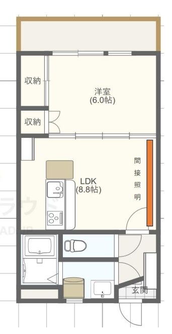 レジデンス花の木 203号室 間取り