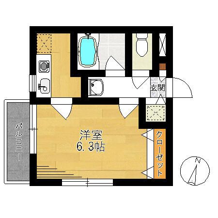 タチバナハウス 101号室 間取り