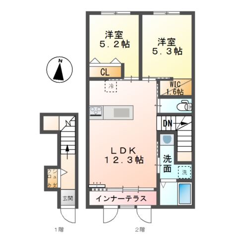 ブリスガーデンⅠ 間取り