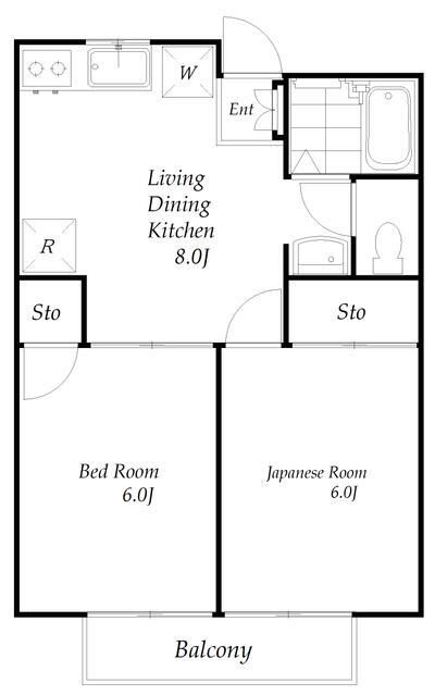 Hx Hadano 201号室 間取り