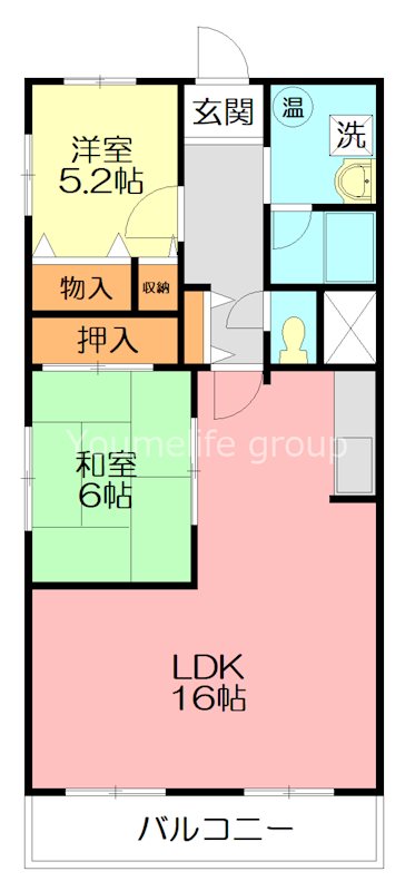 厚木寿町サンハイツ 803号室 間取り
