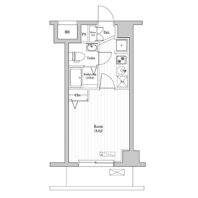 N-stage Hon-Atsugi Sakaecho 503号室 間取り