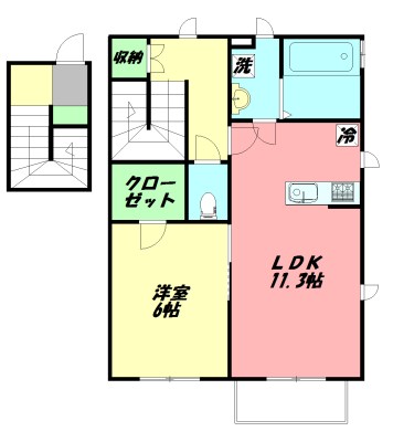 コーラル鵠沼海岸 201号室 間取り