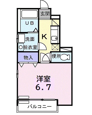 ドミ－ル湘南Ａ 102号室 間取り