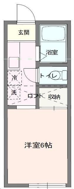 ハイツメルローズ 104号室 間取り