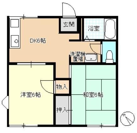 サングリーンたかすな 203号室 間取り