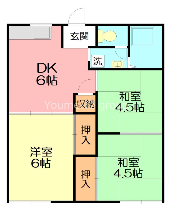 コーポ宮川 203号室 間取り