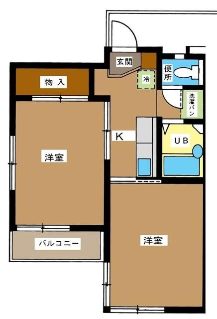 ラインハイム 202号室 間取り