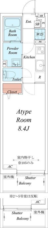 リブリ・アリーナ湘南台 103号室 間取り