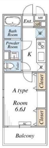 リブリ・agington 202号室 間取り