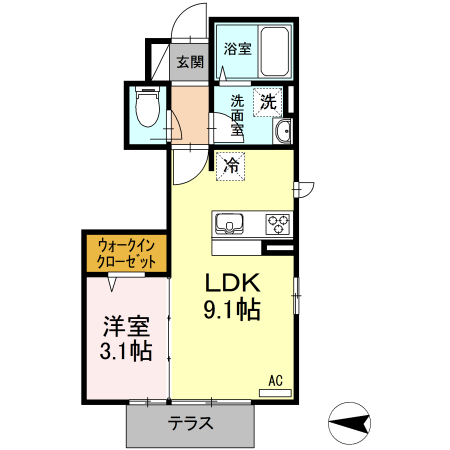 コート エム 101号室 間取り