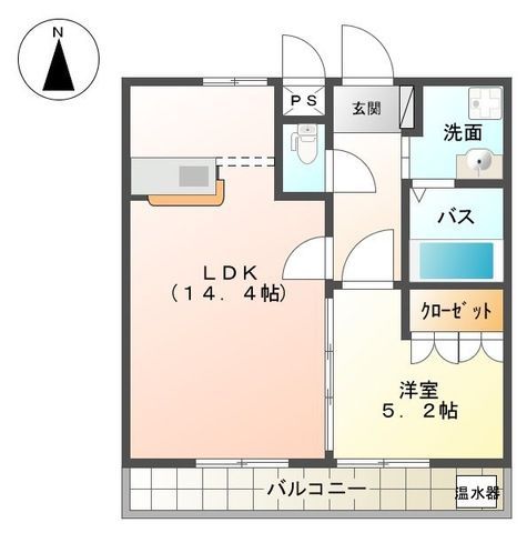 フォーマルハウト 0102号室 間取り