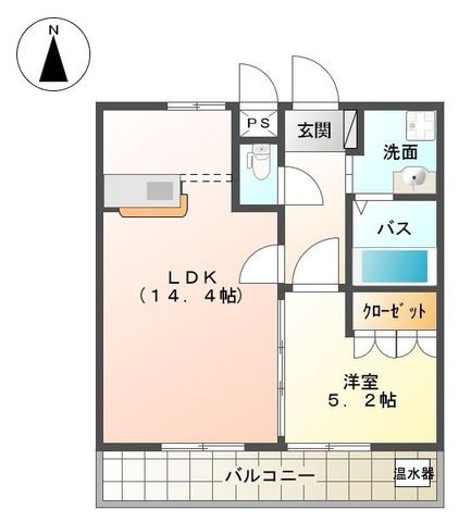 フォーマルハウト 205号室 間取り