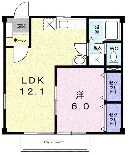 ニューシティヒルズ 104号室 間取り