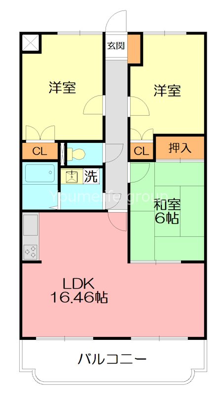 アルテールS 102号室 間取り