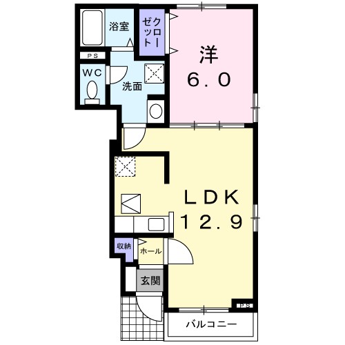 サン・フォーラム 104号室 間取り