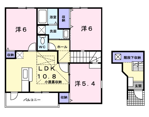サンライト 202号室 間取り