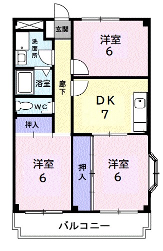 ウインディ－湘南 201号室 間取り