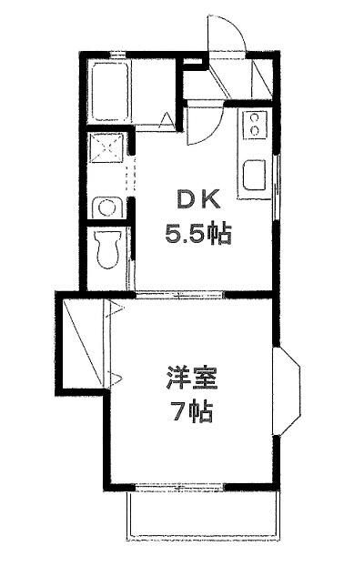 ロイヤル・ナカムラⅡ 203号室 間取り