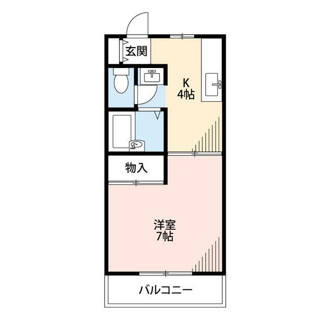 エリール戸塚 109号室 間取り