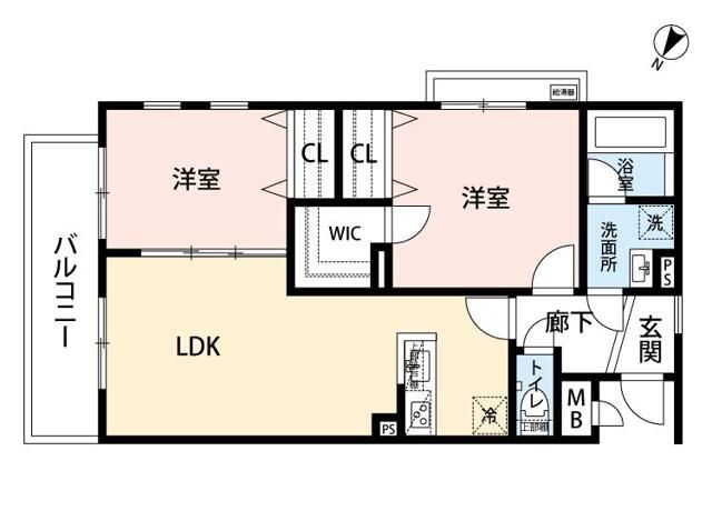 ルミエールブランシュ 102号室 間取り